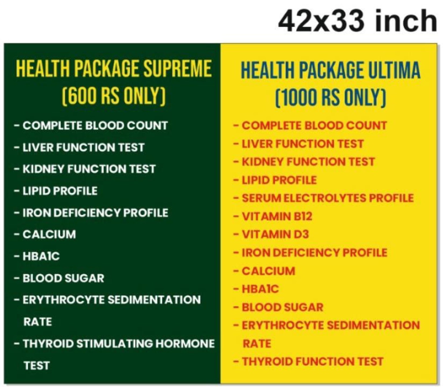 Health packages